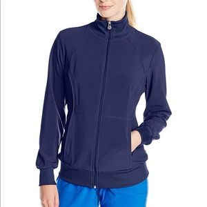 EUC Infinity Zip Front Warm-up Scrub Jacket